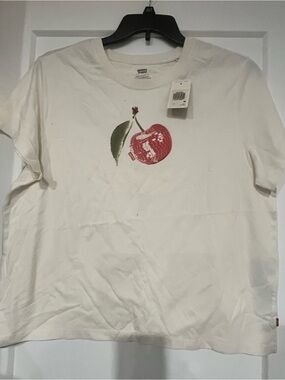 Levi's Graphic Favorite Short-Sleeve Tee in the Disco Cherry Egret XL
